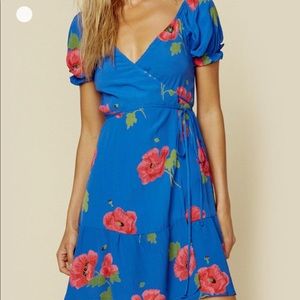 Faithful the brand Annabel wrap mini dress